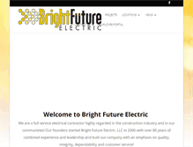 Tablet Screenshot of brightfutureelectric.com